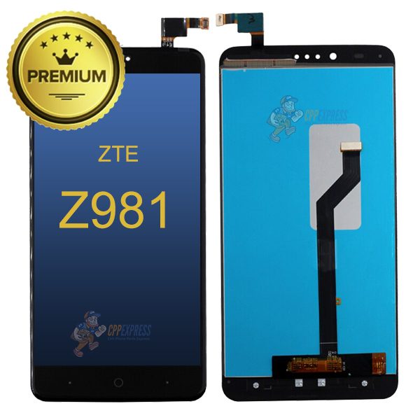 ZTE-981-LCD-Assembly-Wout-Frame-Black