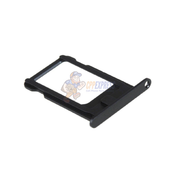 Iphone 5s Compatible Sim Card Tray Holder Slot Black Cell