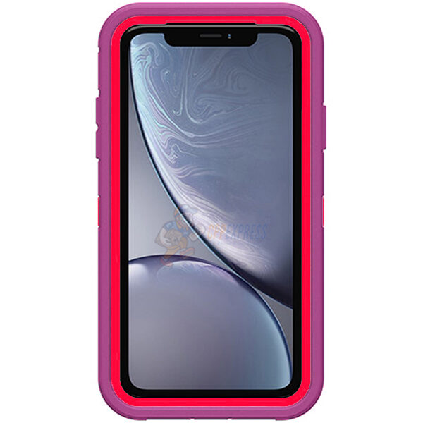 XR Defender Cover with Belt - Purple / Red - Cell Phone Parts Express