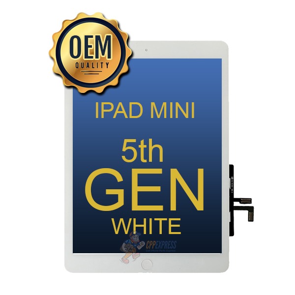 iPad Mini 4 Glass Screen and Digitizer Replacement Premium Repair Kit -  White