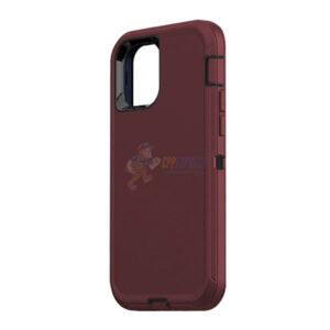 iPhone 12 iPhone 12 Pro 6.1" Shockproof Defender Case Cover Burgundy