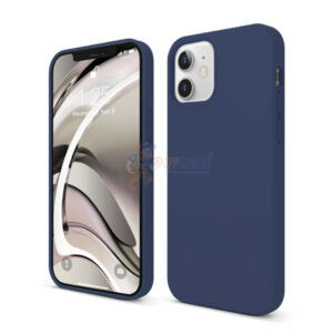iPhone 12 6.1" Slim Soft Silicone Protective ShockProof Case Cover Dark Blue