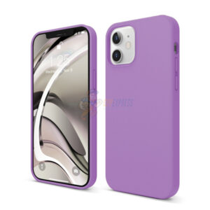 iPhone 12 6.1" Slim Soft Silicone Protective ShockProof Case Cover Purple