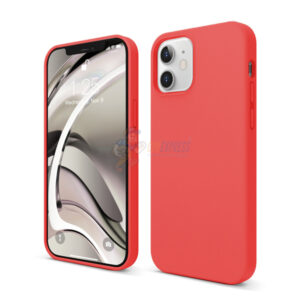 iPhone 12 6.1" Slim Soft Silicone Protective ShockProof Case Cover Red