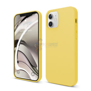 iPhone 12 6.1" Slim Soft Silicone Protective ShockProof Case Cover Yellow