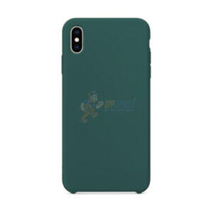 iPhone XS Max Slim Soft Silicone Protective Skin Case Cover Midnight Green