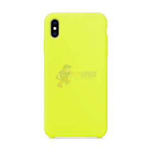 iPhone XS Max Slim Soft Silicone Protective Skin Case Cover Lime Green