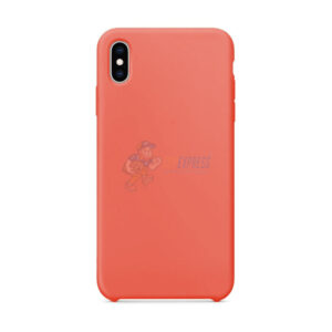iPhone XS Max Slim Soft Silicone Protective Skin Case Cover Peach