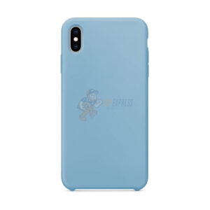 iPhone XS Max Slim Soft Silicone Protective Skin Case Cover Tea Blue