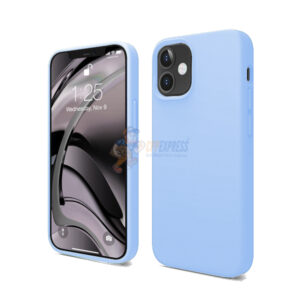 iPhone 12 Mini 5.4" Slim Soft Silicone Protective ShockProof Case Cover Light Blue
