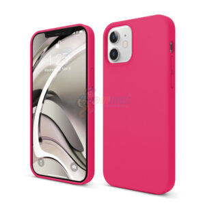iPhone 12 6.1" Slim Soft Silicone Protective ShockProof Case Cover Hot Pink