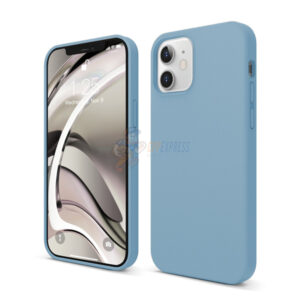 iPhone 12 6.1" Slim Soft Silicone Protective ShockProof Case Cover Light Blue