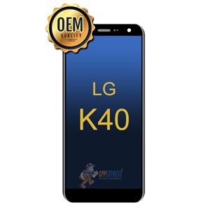 LG K40 LCD Display Touch Screen Digitizer Assembly With Frame - Black