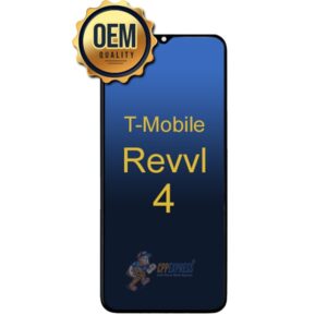 Alcatel TMobile Revvl 4 LCD Touch Screen Digitizer with Assembly with Frame - Black