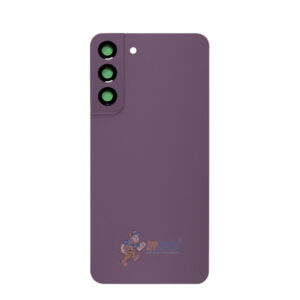 Samsung Galaxy S22 Battery Back Door Glass Perfect Fit Premium Back Cover with Camera Lens Installed Purple