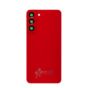 Samsung Galaxy S22 Plus Battery Back Door Glass Perfect Fit Premium Back Cover with Camera Lens Installed Red