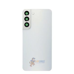 Samsung Galaxy S22 Plus Battery Back Door Glass Perfect Fit Premium Back Cover with Camera Lens Installed White