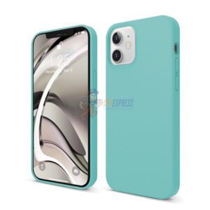 iPhone 12 Mini Slim Soft Silicone Protective ShockProof Case Cover Sea Green