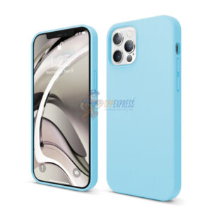 iPhone 12 Pro Max Slim Soft Silicone Protective ShockProof Case Cover Light Blue