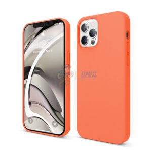 iPhone 12 Pro Max Slim Soft Silicone Protective ShockProof Case Cover Papaya