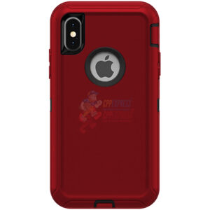 iPhone X iPhone XS Shockproof Defender Case Cover without Clip Dark Red