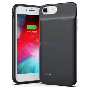iPhone 7 iPhone 8 Juice Vault Battery Backup Power Bank Charging Case Cover Black