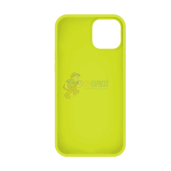 iPhone 14 Slim Soft Silicone Protective ShockProof Case Cover Fluorescent Yellow