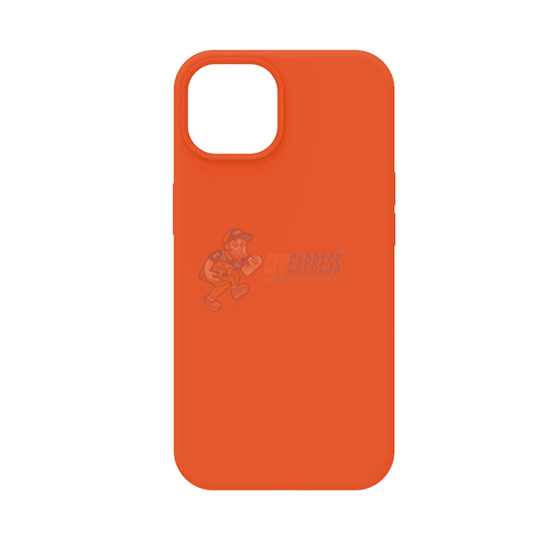 iPhone 14 Slim Soft Silicone Protective ShockProof Case Cover Orange