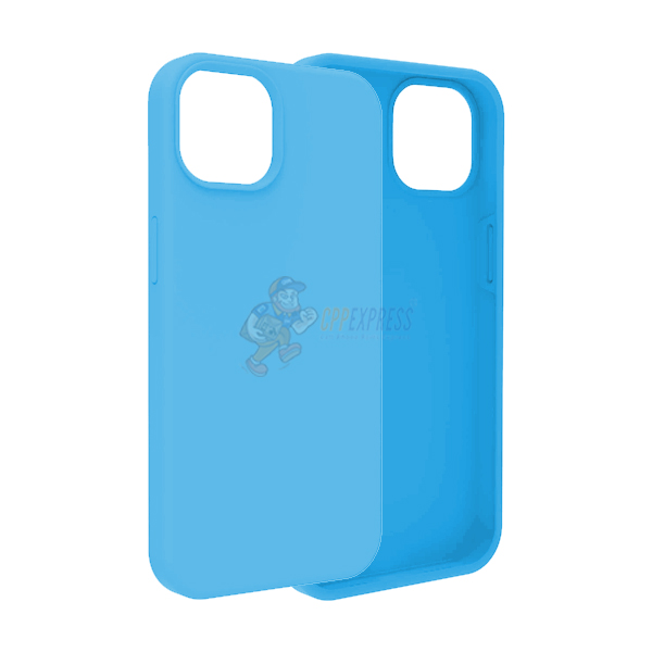 iPhone 14 Slim Soft Silicone Protective ShockProof Case Cover Sky Blue