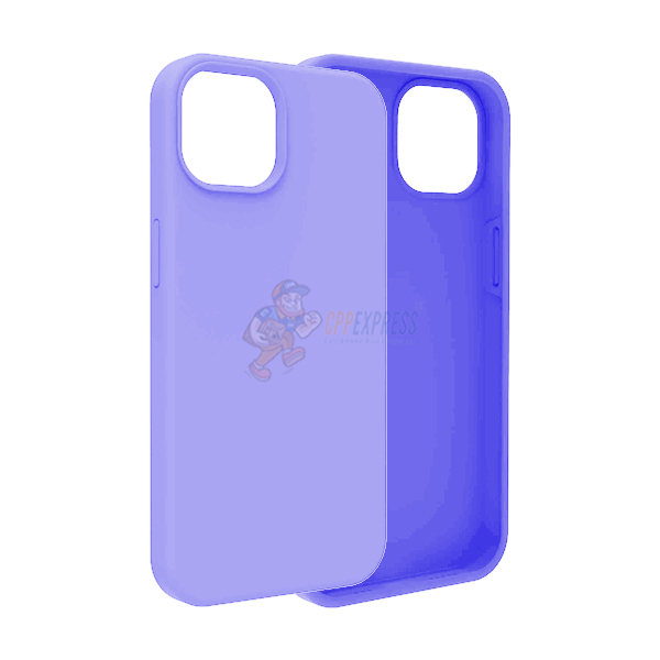iPhone 14 Plus Slim Soft Silicone Protective ShockProof Case Cover Light Purple