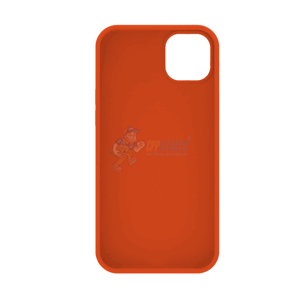 iPhone 14 Plus Slim Soft Silicone Protective ShockProof Case Cover Orange