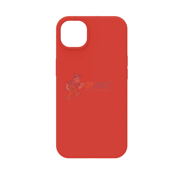 iPhone 14 Plus Slim Soft Silicone Protective ShockProof Case Cover Red