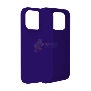 iPhone 14 Pro Slim Soft Silicone Protective ShockProof Case Cover Dark purple