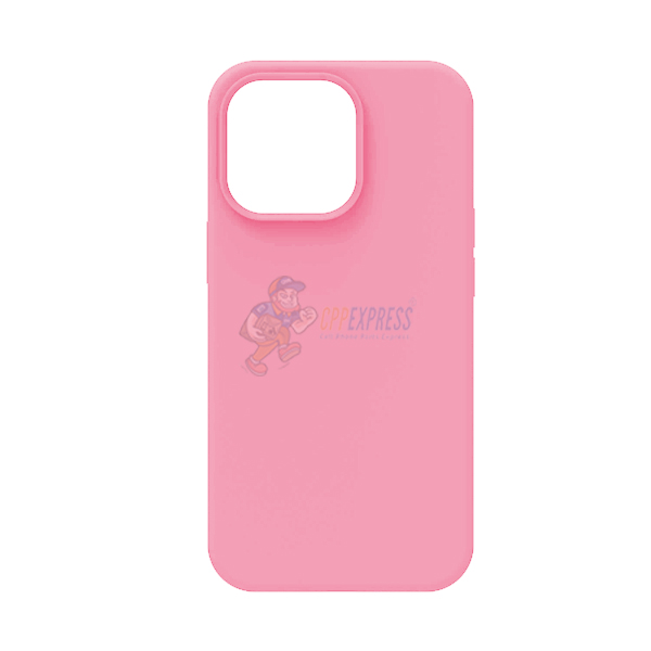 iPhone 14 Pro Slim Soft Silicone Protective ShockProof Case Cover Pink