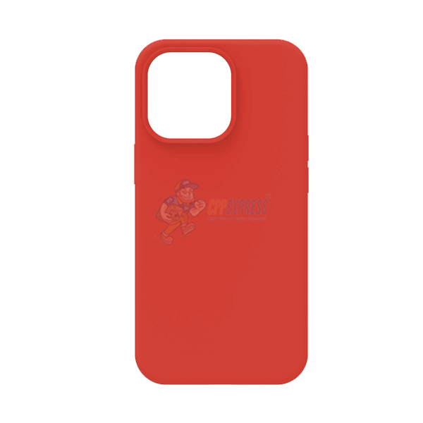 iPhone 14 Pro Slim Soft Silicone Protective ShockProof Case Cover Red