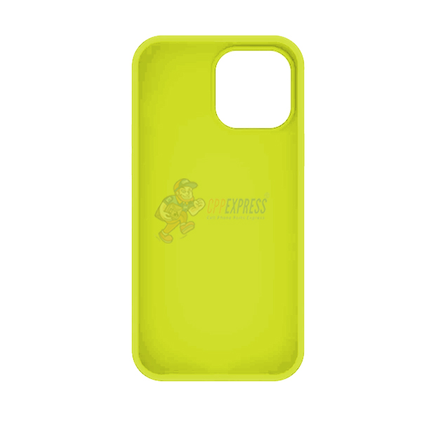 iPhone 14 Pro Max Slim Soft Silicone Protective ShockProof Case Cover Fluorescent yellow