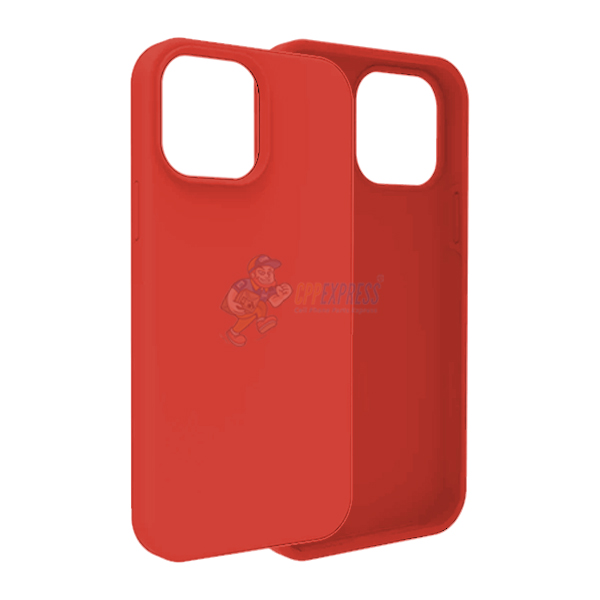 iPhone 14 Pro Max Slim Soft Silicone Protective ShockProof Case Cover Red