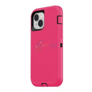 iPhone 15 Plus Shockproof Defender Case Cover Hot Pink