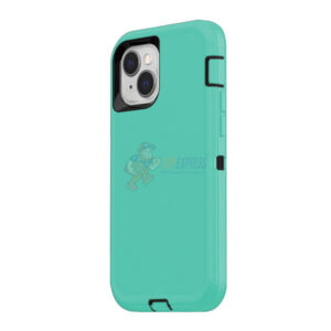 iPhone 15 Plus Shockproof Defender Case Cover Light Blue