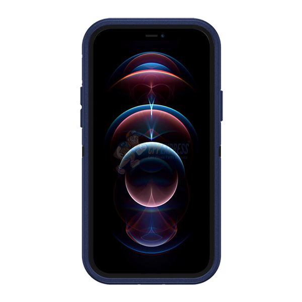 iPhone 14 Pro Shockproof Defender Case Cover with Belt Clip Dark Blue