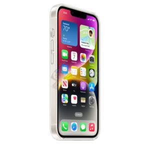 iPhone 14 Plus Clear Transparent Soft Silicone Gel Liquid TPU Slim Back Cover Case