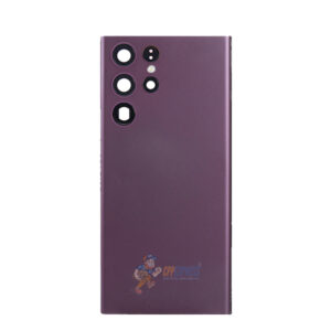 Samsung Galaxy S23 Ultra Battery Back Door Glass Perfect Fit Premium Back Cover with Camera Lens Installed – Purple