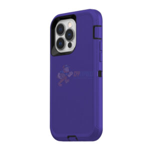 iPhone 15 Pro Shockproof Defender Case Cover Purple