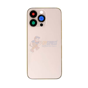 iPhone 13 Pro Back Glass Housing PreInstalled Small Parts Premium - Gold