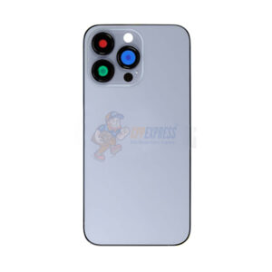 iPhone 13 Pro Back Glass Housing PreInstalled Small Parts Premium - Light Blue