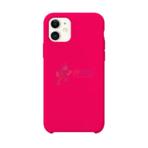 iPhone 11 Slim Soft Silicone Protective ShockProof Case Cover Fluorescent Rose Red