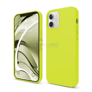 iPhone 12 iPhone 12 Pro 6.1" Slim Soft Silicone Protective ShockProof Case Cover Fluorescent Yellow