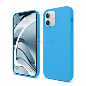 iPhone 12 Slim Soft Silicone Protective ShockProof Case Cover Sky Blue