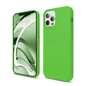 iPhone 12 Pro Max Slim Soft Silicone Protective ShockProof Case Cover Fluorescent Green