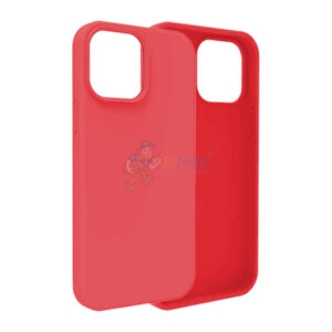 iPhone 13 Pro Max Slim Soft Silicone ShockProof Protective Case Cover Peach Red